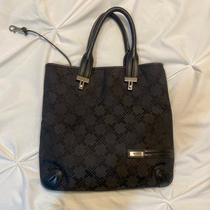 Tumi 12” Leather-Trimmed Nylon Tote